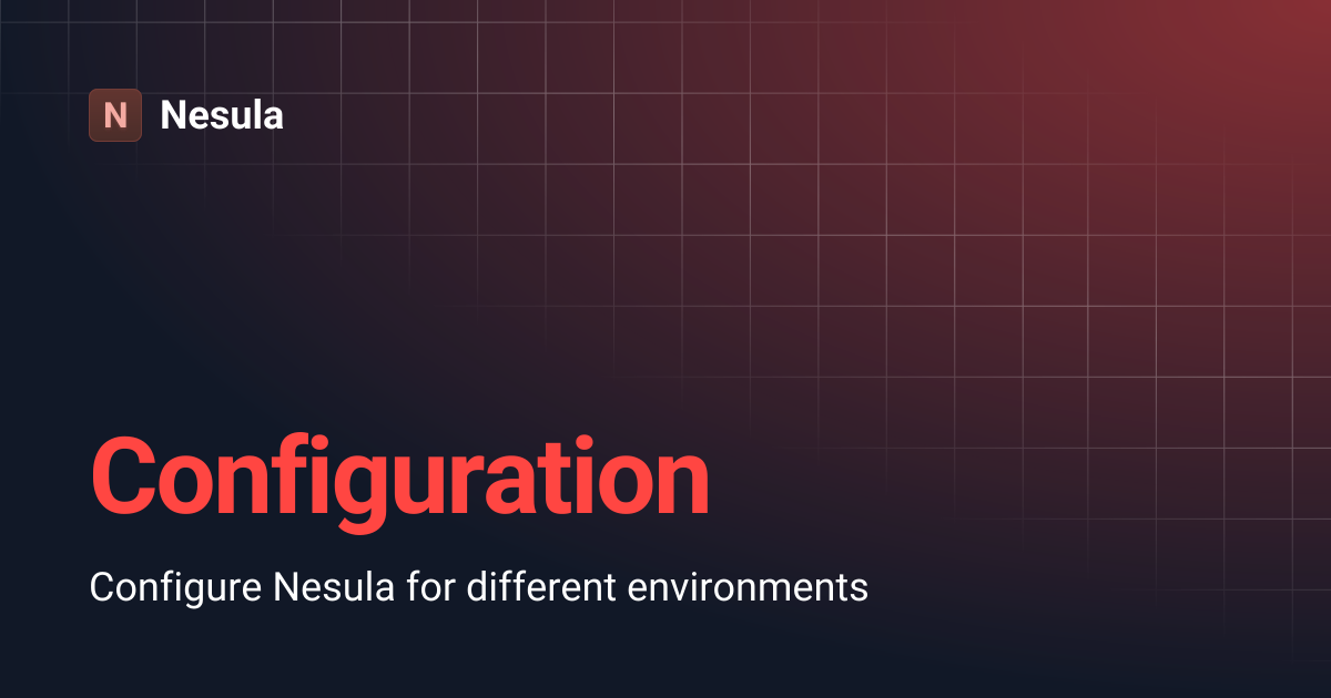 Configuration | Nesula